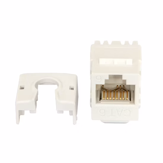  Rj 45 UTP カタログ。  5e 180 度キーストーン ジャック