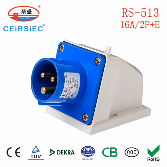 16A 250V IP44 工業用プラグ、欧州規格用の高品質単相可動プラグ付き